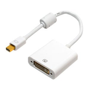 ミヨシ MCO miniDisplayPort(Thunderbolt)-DVI-D変換アダプタ FULL HD出力 WUXGA出力対応 パッシブタイプ ホワイト 0.17m DPA-2KDV/WH