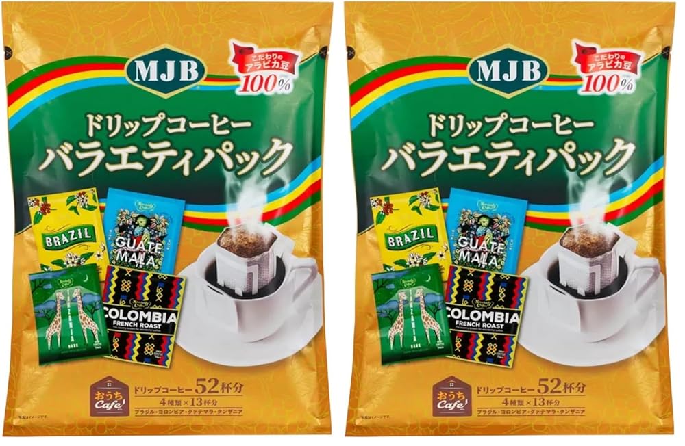 MJBドリップコーヒー バラエティパック 52バッグ (× 2)