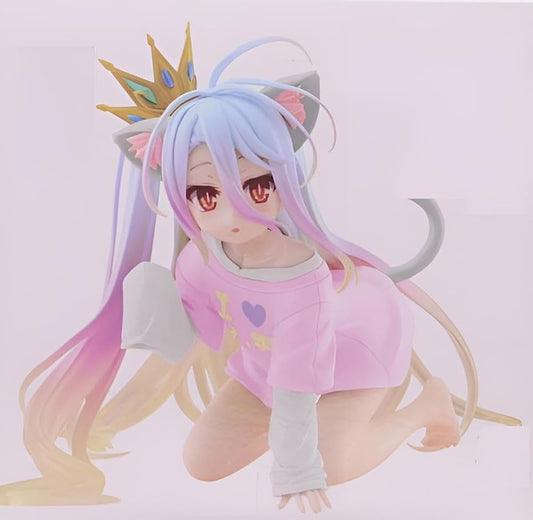 ノーゲーム・ノーライフ Desktop Cute フィギュア 白 猫耳Tシャツver. Renewal