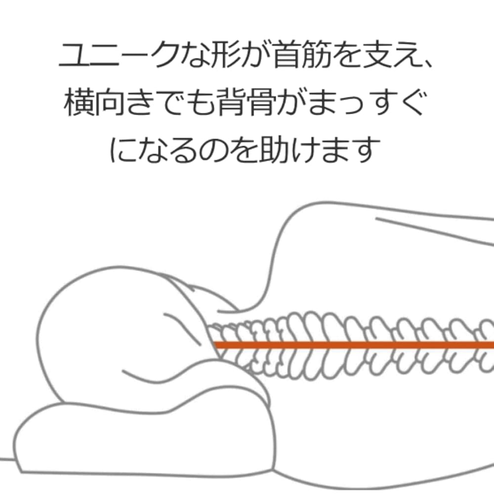 テンピュール 枕 ネックピロー Mサイズ(首側高さ:10cm) 枕カバー付き グレー TEMPUR