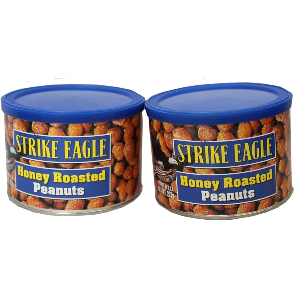 【2缶セット】ハニーローストピーナッツ227gx2缶 ストライクイーグル アメリカ産 Strike Eagle Honey Roasted Peanuts ピーナツ