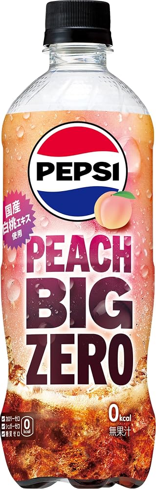 サントリー ペプシ BIG ZERO PEACH 600ml×24本