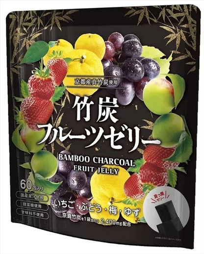 竹炭フルーツゼリー4種 60パック