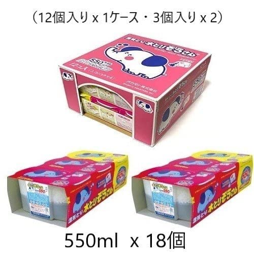 水とりぞうさん５５０ＭＬ ６個パック × 3個セット