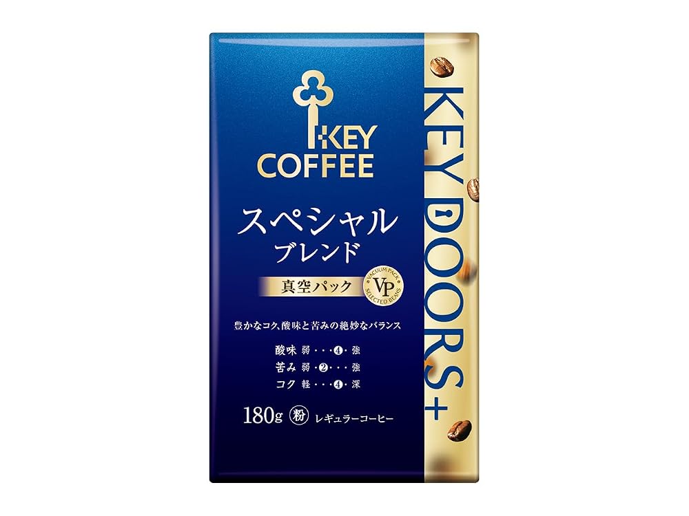 キーコーヒー KEY DOORS+ スペシャルブレンド 粉 (VP) 180g