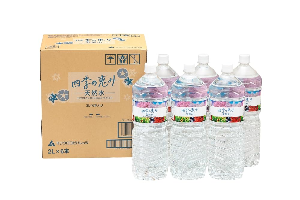ミツウロコビバレッジ 四季の恵み 天然水 2L×6本 ペットボトル ナチュラルミネラルウォーター 国産 軟水