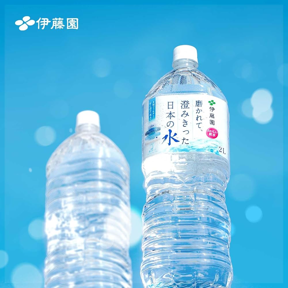 【Amazon.co.jp限定】伊藤園 磨かれて、澄みきった日本の水 2L×8本