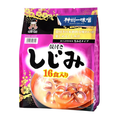 神州一味噌 殻付きしじみ汁 生みそタイプ 16食入り