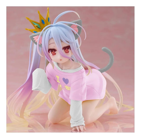 ノーゲーム・ノーライフ Desktop Cute フィギュア 白 猫耳Tシャツver. Renewal