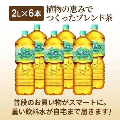 【定期便：全2回】爽健美茶2L×6本 | 爽健美茶 お茶 ハトムギ カフェインゼロ ノンカフェイン ブレンド茶 そうけんびちゃ 健康 水分補【38001902】