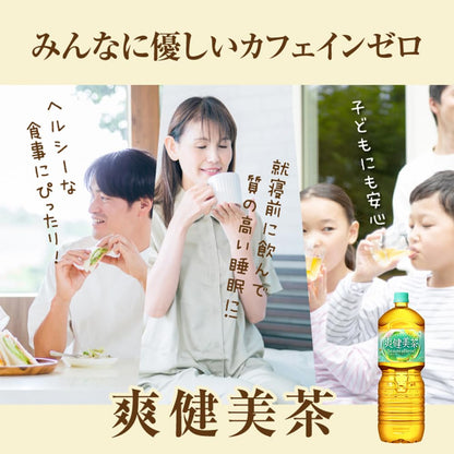 【定期便：全6回】爽健美茶2000mlPET×6本 | 爽健美茶 お茶 ハトムギ カフェインゼロ ノンカフェイン ブレンド茶 そうけんびちゃ【38000902】