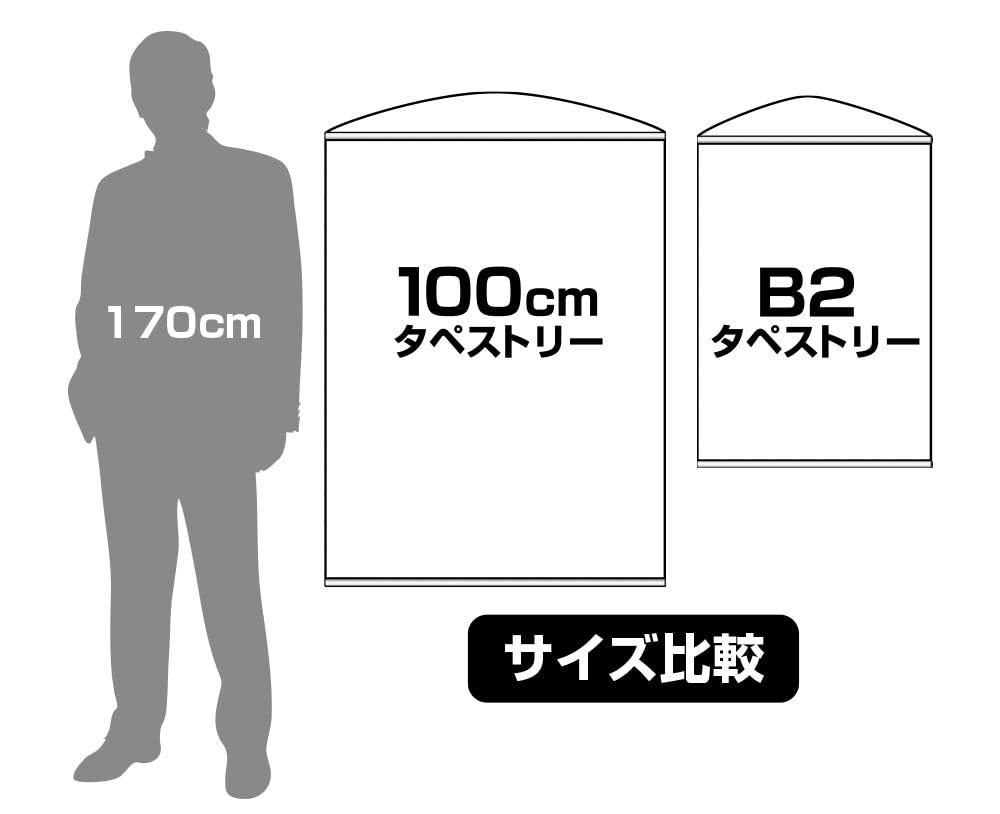 【公式】コスパ グリッドマン ユニバース 描き下ろし 新条アカネ（ニューオーダー） ＆ 宝多六花 100cmタペストリー