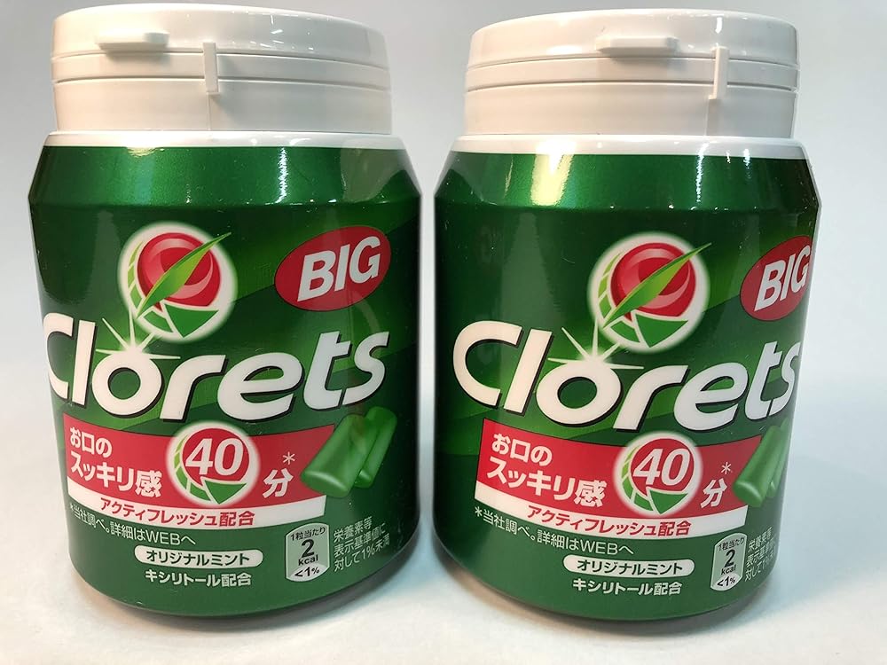 クロレッツBIGボトル クロレッツXP オリジナルミント 大容量290ｇ入 ２コセット お口のスッキリ感40分