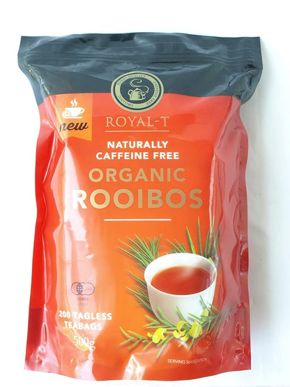 ルイボスティー #028977-1P 有機ルイボス茶 ：ROYAL-T ORGANIC ROOIBOS スーパーバリューパック1袋500g(2.5g×20個×10袋)