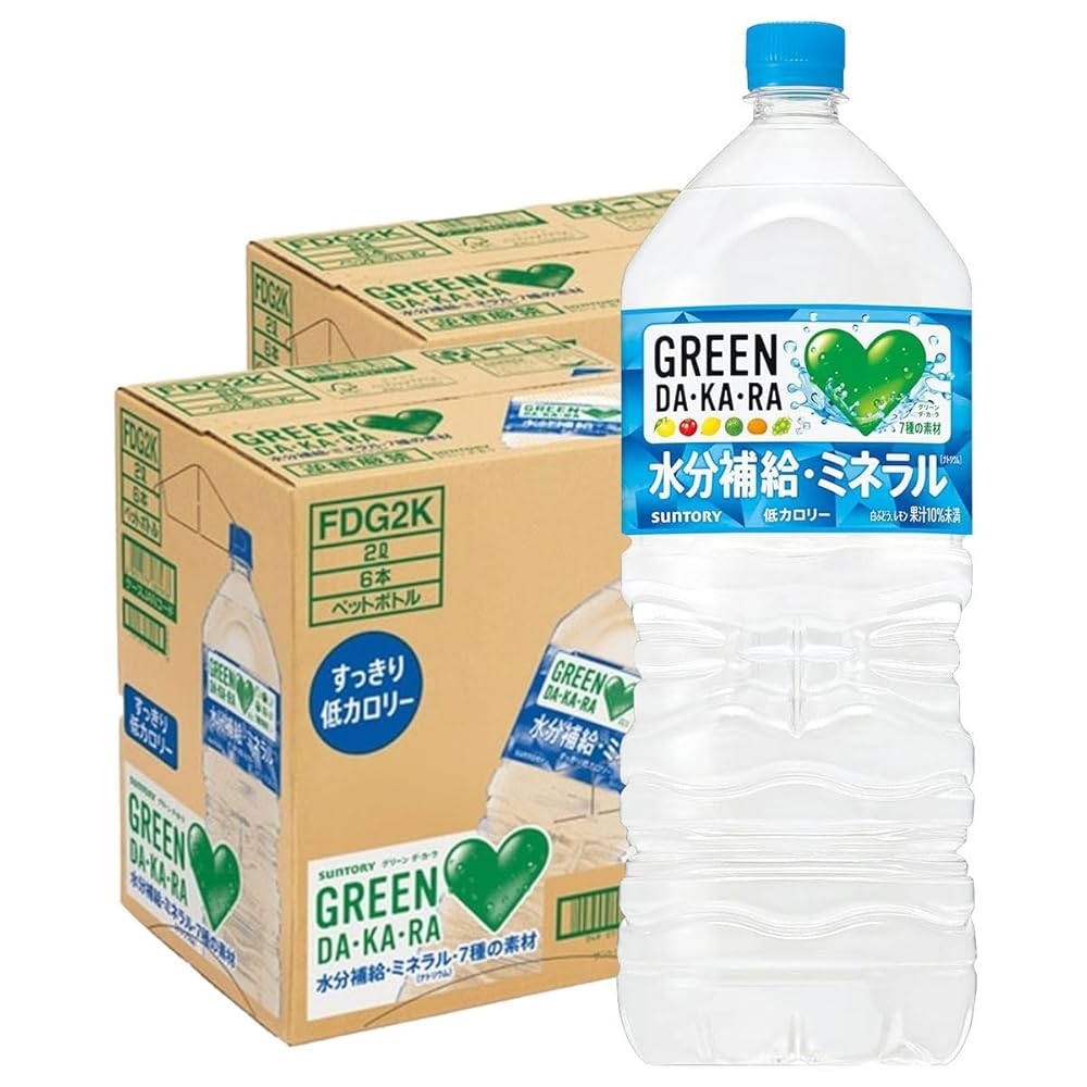 【2ケースセット】サントリー GREEN DA・KA・RA(グリーン ダカラ) 2Lペットボトル×6本入×(2ケース) ※北海道・沖縄・離島は別途送料が必要。