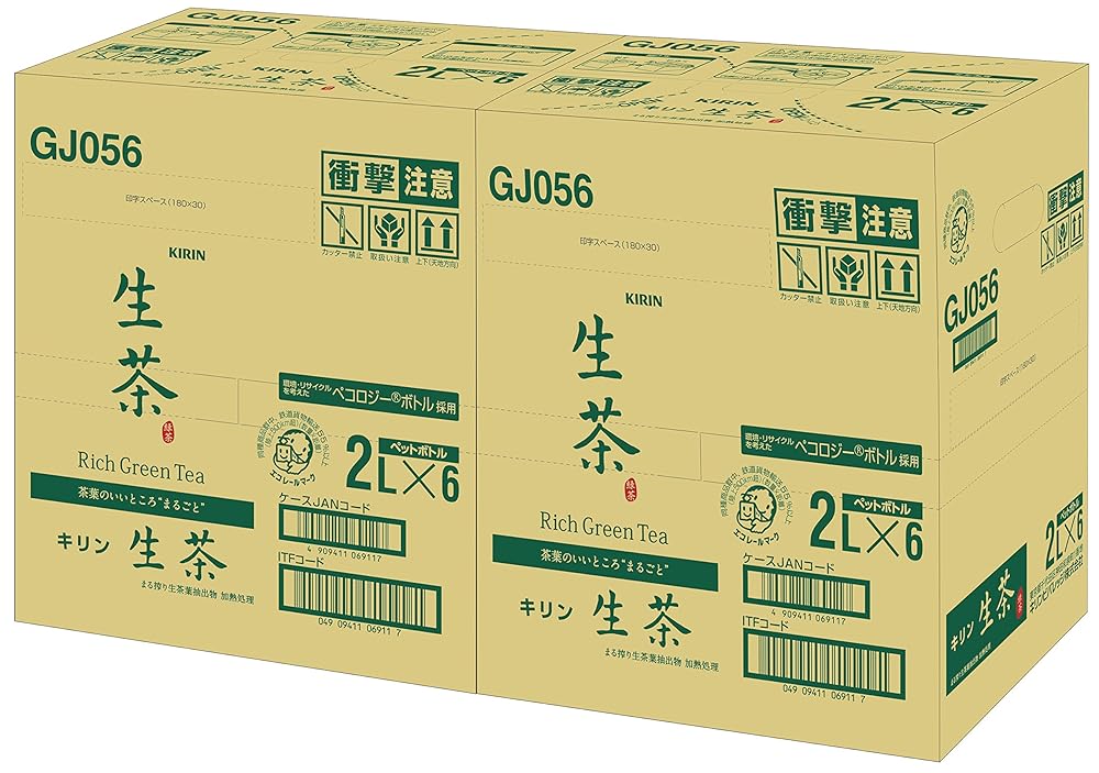 [2CS]キリン 生茶 PET 緑茶 (2L×6本)×2箱