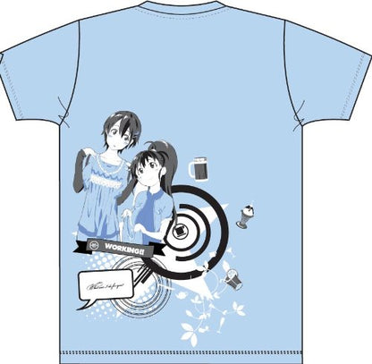 WORKING!! デザインTシャツ LIGHT BLUE 私服 サイズ：L